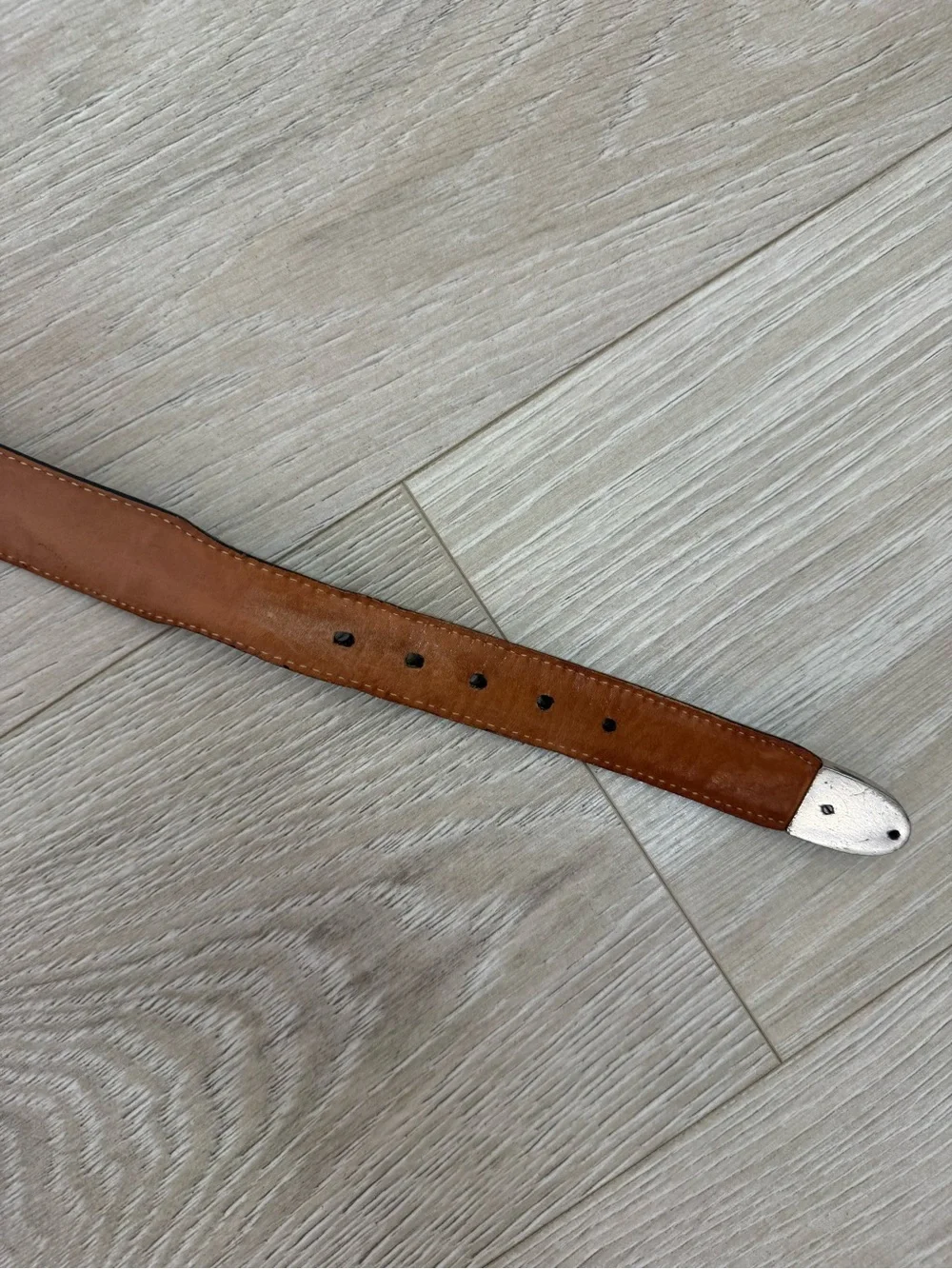 Onyx By Brighton Vintage 1993 Made in USA Black Leather Belt